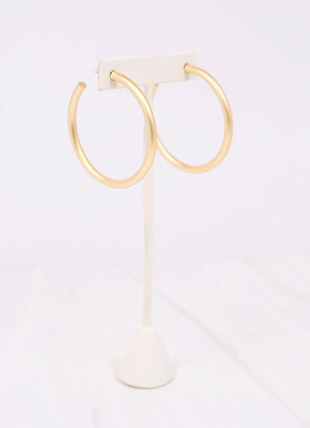 Addison Satin Hoop Earring