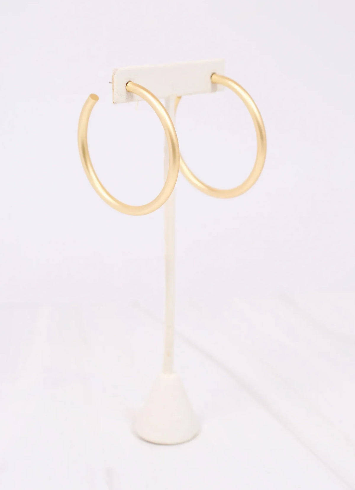 Addison Satin Hoop Earring