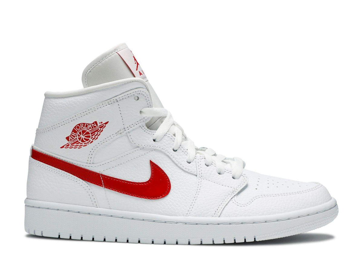 Air Jordan 1 Mid 'White University Red' Sneakers