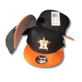 Houston Astros Black and Orange Hat with Star Logo - Snapback