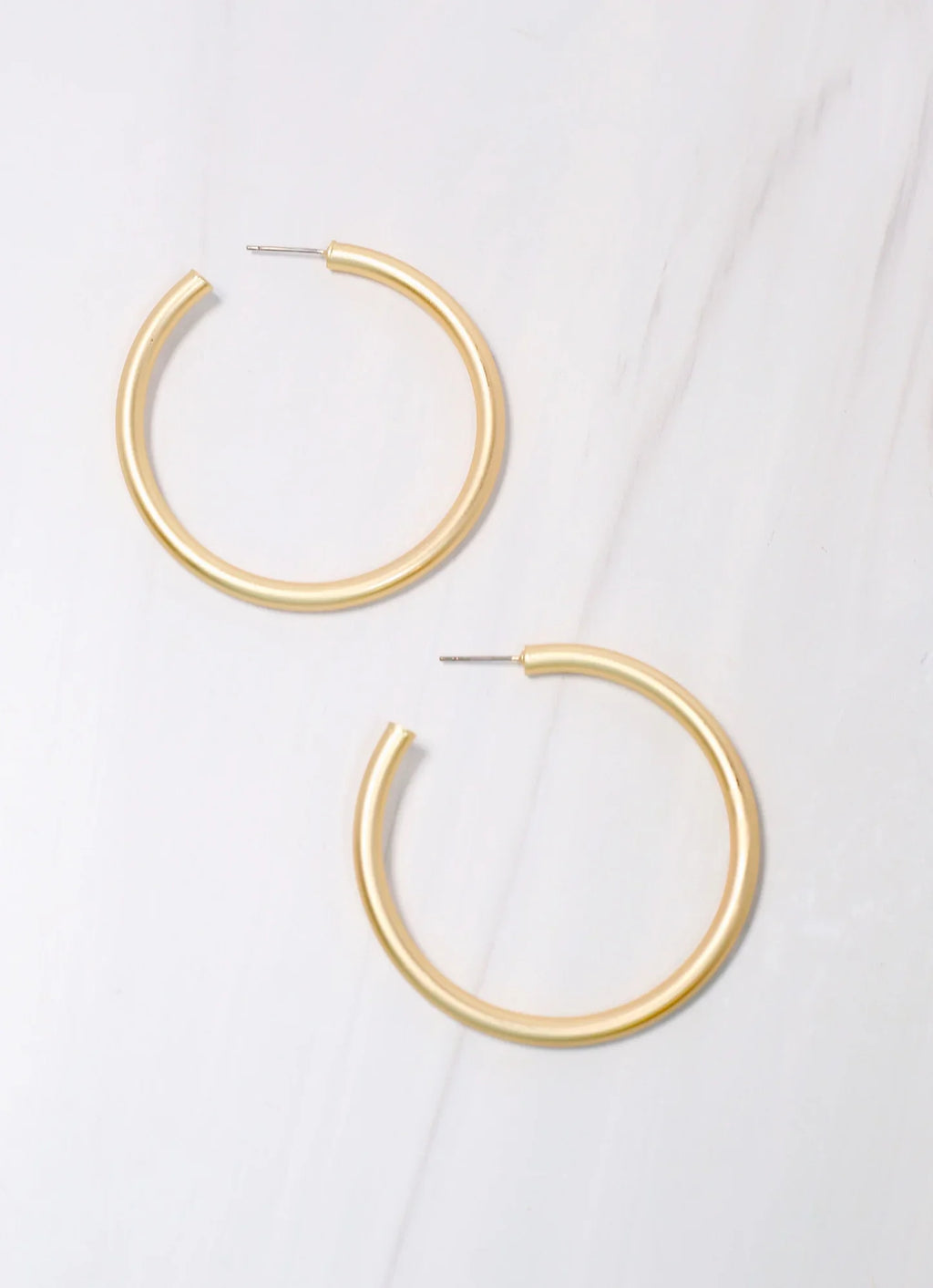 Addison Satin Hoop Earring