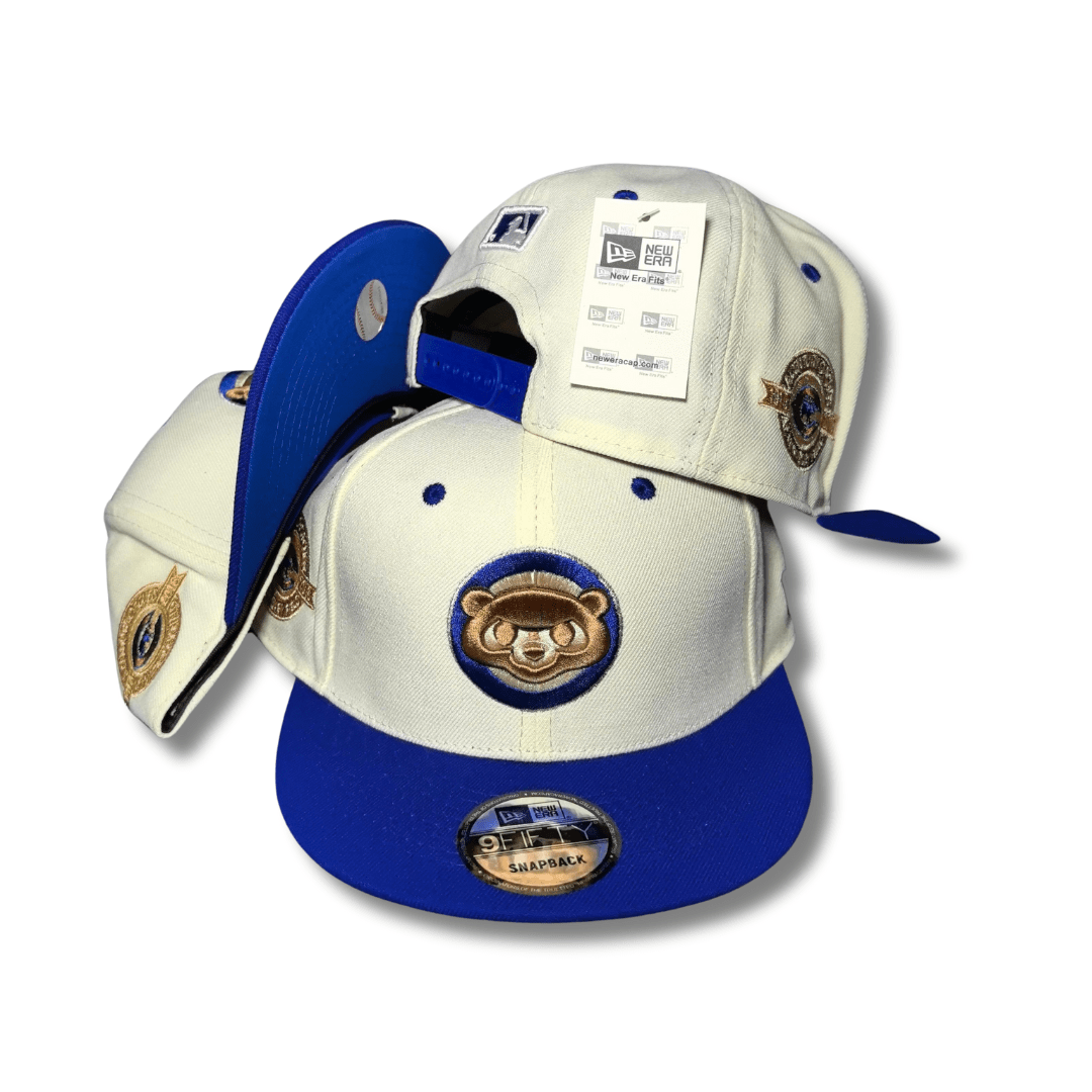 Chicago Cubs 59FIFTY 100th Anniversary hat Offwhite, Blue