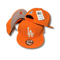 Los Angeles Dodgers Orange with White Embroidered Logo Snapback Cap