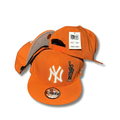New York Yankees Orange with Statue of Liberty Design and White Embroidered Logo Snapback Cap