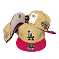 Los Angeles Dodgers Beige and Red with 1981 World Series Patch Snapback Cap