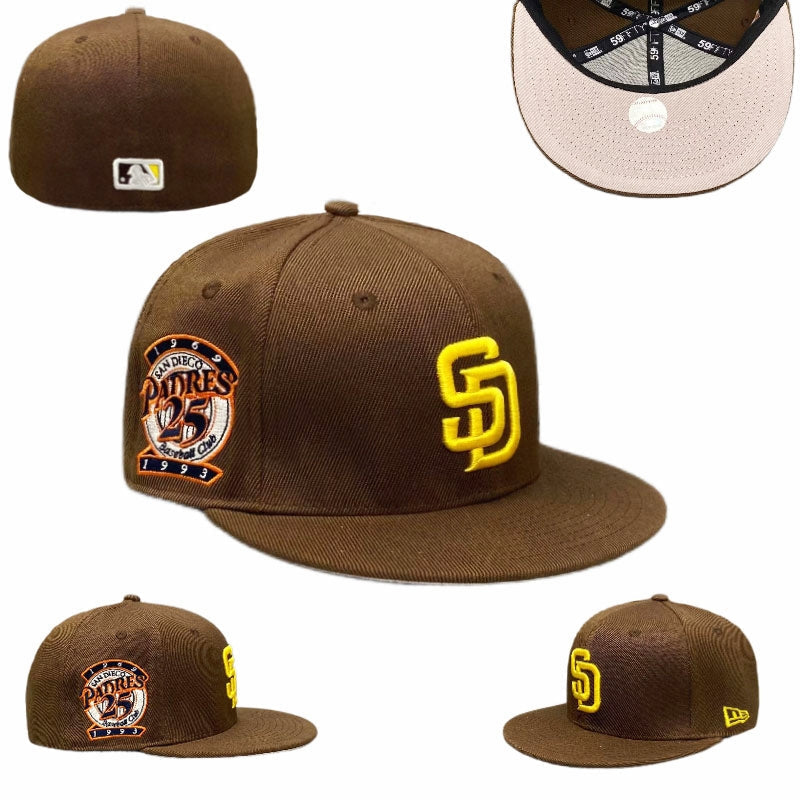 San Diego Padres 25th Anniversary Commemorative Hat with Tan Undervisor - Brown