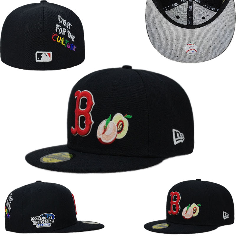 Boston Red Sox "Out for the Culture" Peach Embroidered Fitted Cap