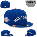 New York Yankees 100th Anniversary Fitted Cap - Royal Blue with Commemorative Patch