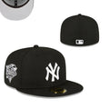New York Yankees 59FIFTY Hat with World Series Patch - Black
