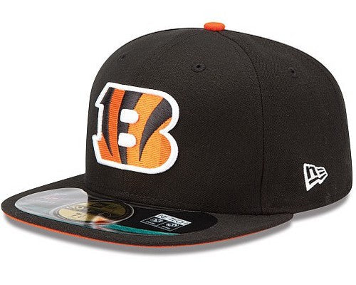 Cincinnati Bengals Snapback Hat with Embroidered Team Logo - Black and Orange