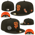 San Francisco Giants 1958 California Patch Black Fitted Hat - MLB Commemorative Edition