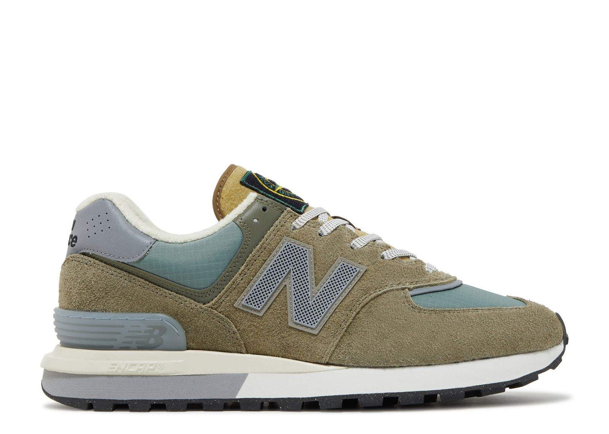 New Balance Stone Island x 574 Legacy 'Steel Blue' Sneakers