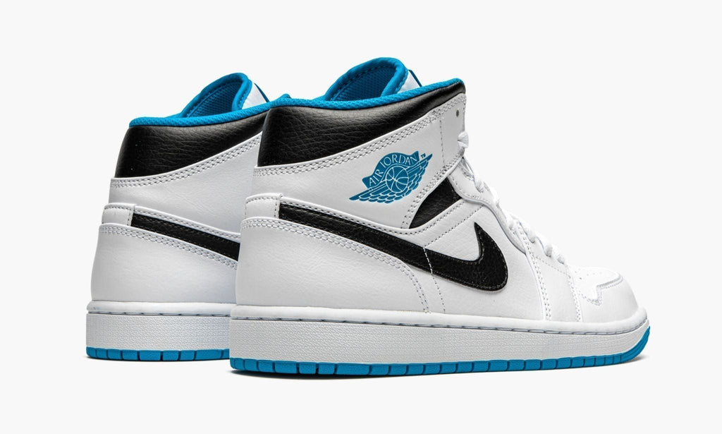 Air Jordan 1 Mid "White / Laser Blue" Sneakers