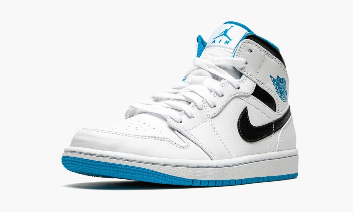 Air Jordan 1 Mid "White / Laser Blue" Sneakers