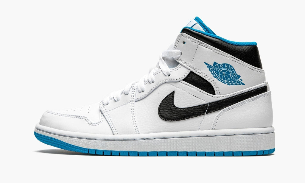 Air Jordan 1 Mid "White / Laser Blue" Sneakers