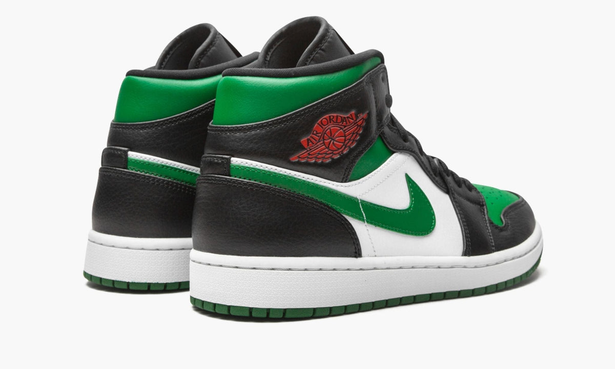 Air Jordan 1 Mid Green Toe Sneakers