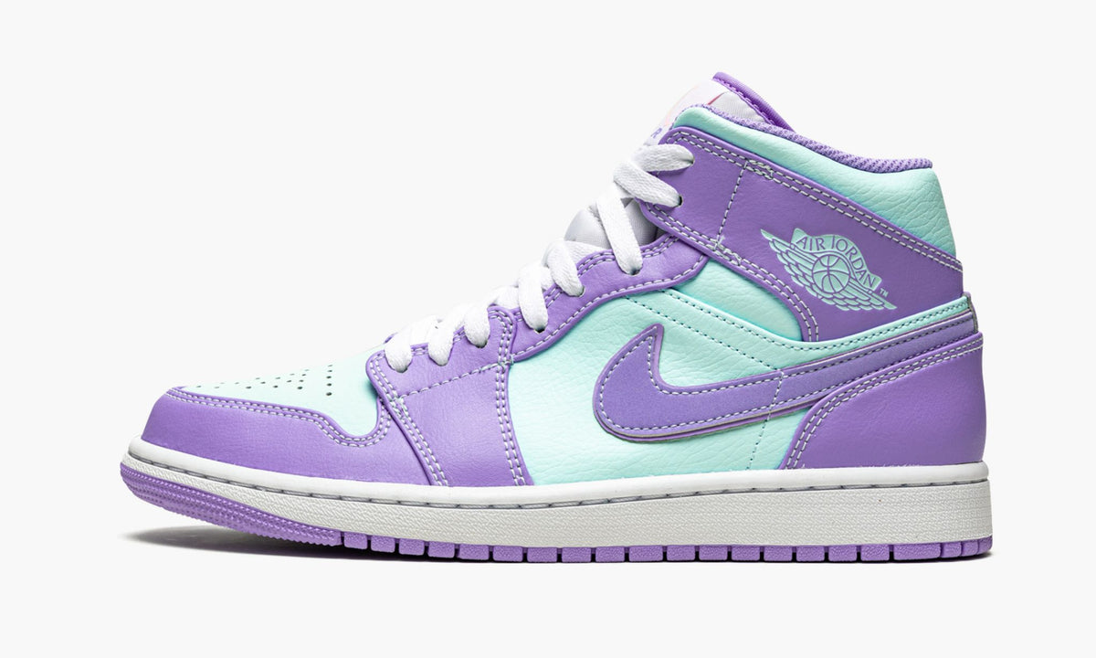 Air Jordan 1 Mid Purple Pulse / Glacier Blue Sneakers