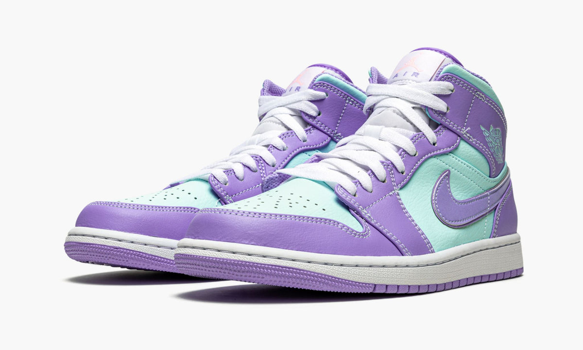 Air Jordan 1 Mid Purple Pulse / Glacier Blue Sneakers