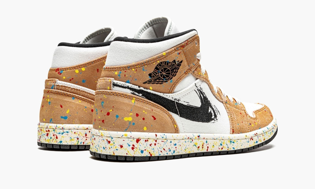 Air Jordan 1 Mid SE "Brushstroke" Sneakers
