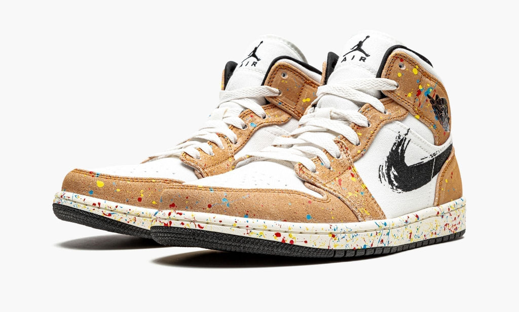 Air Jordan 1 Mid SE "Brushstroke" Sneakers