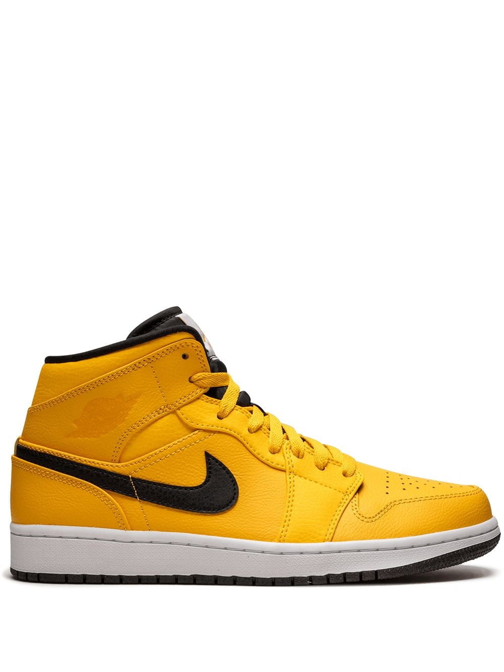 Air Jordan 1 Mid Taxi Yellow Sneakers