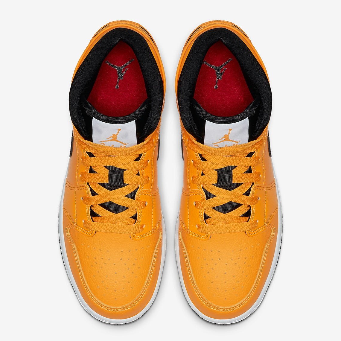 Air Jordan 1 Mid Taxi Yellow Sneakers