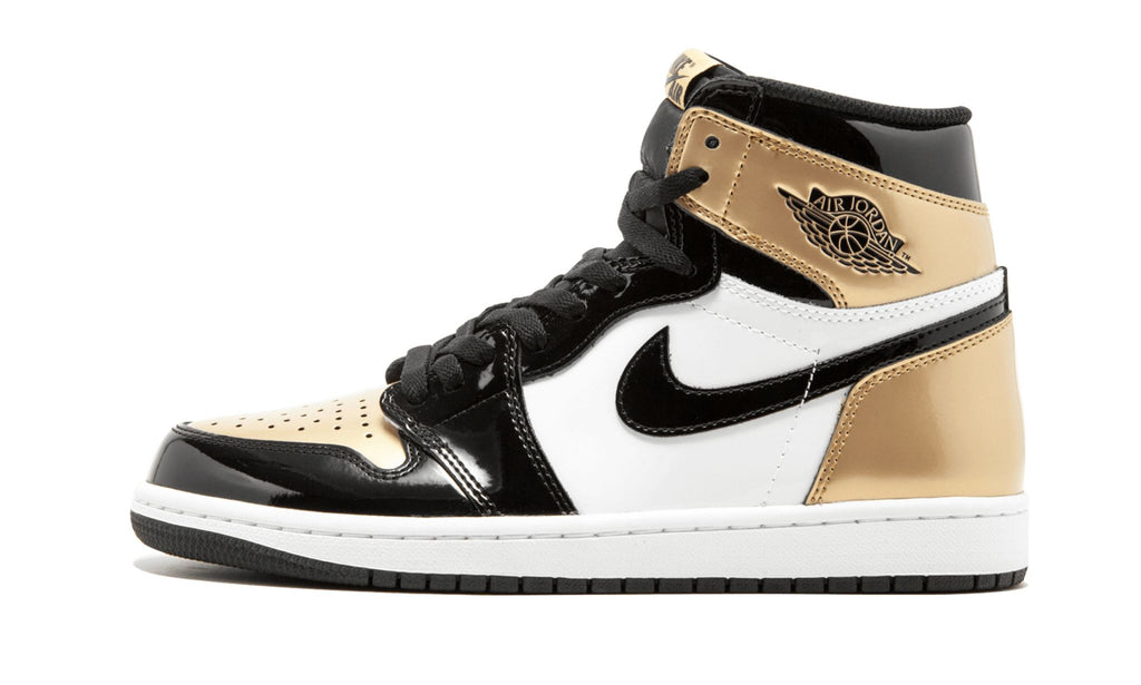 Air Jordan 1 Retro High OG NRG "Gold Toe" Sneakers