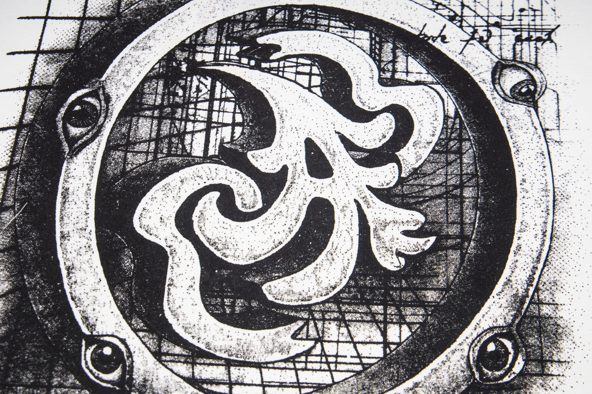 ASAALL White Graphic Short-Sleeve T-Shirt — detail