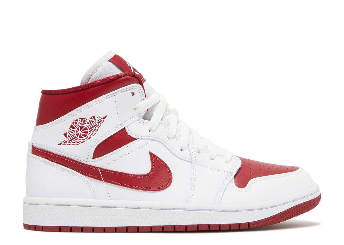 Air Jordan 1 Mid 'White Pomegranate' Sneakers