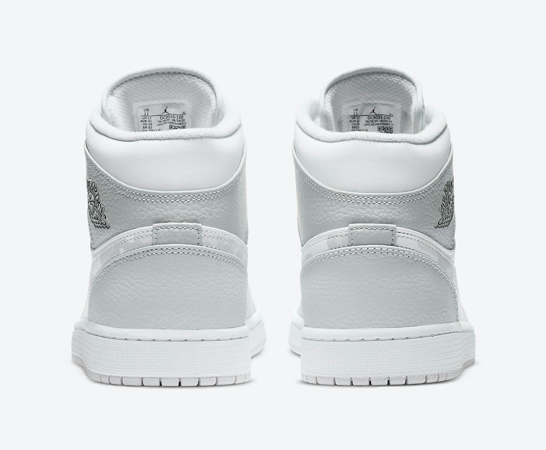 Jordan 1 Mid White Camo Sneakers