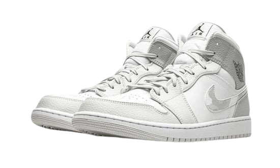 Jordan 1 Mid White Camo Sneakers