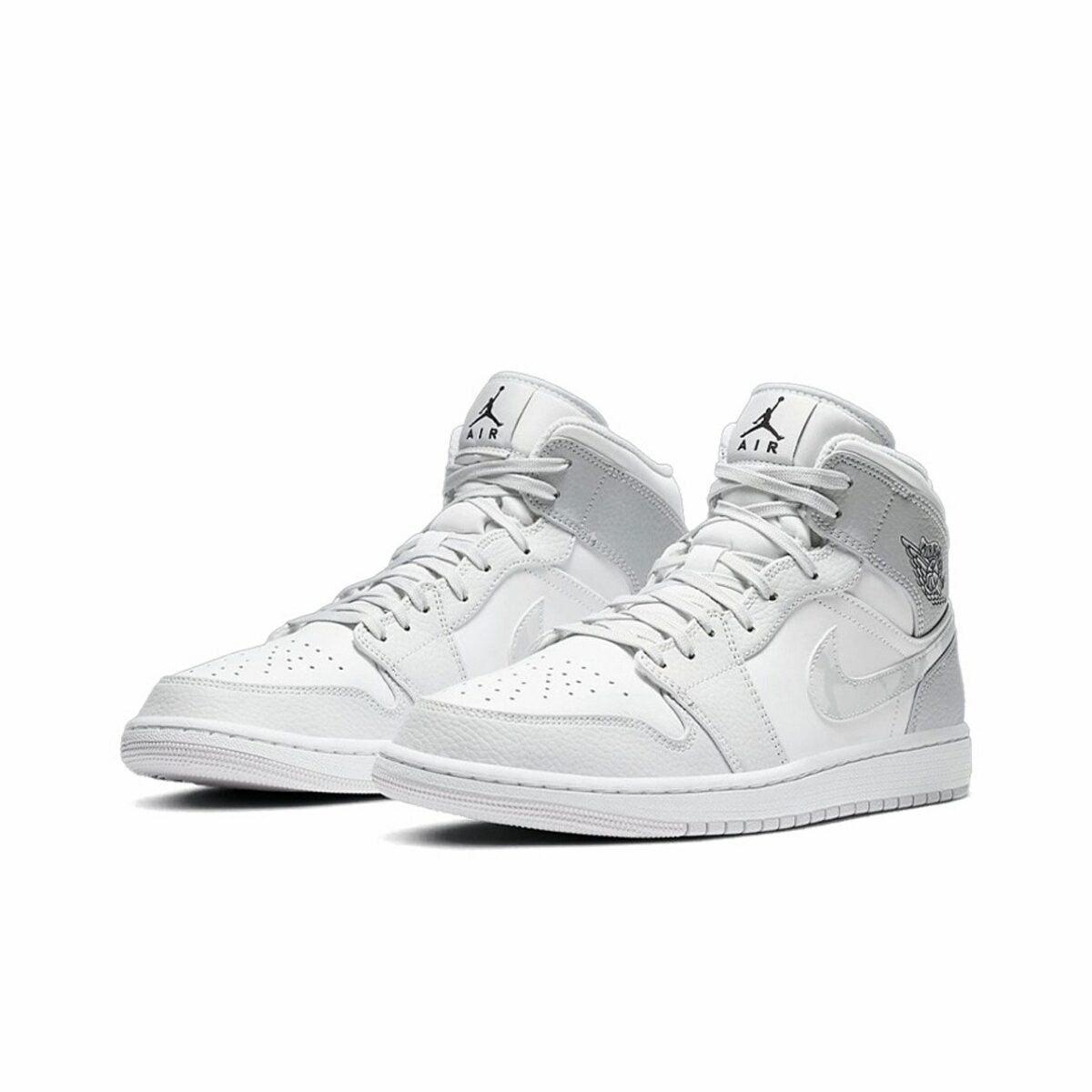 Jordan 1 Mid White Camo Sneakers