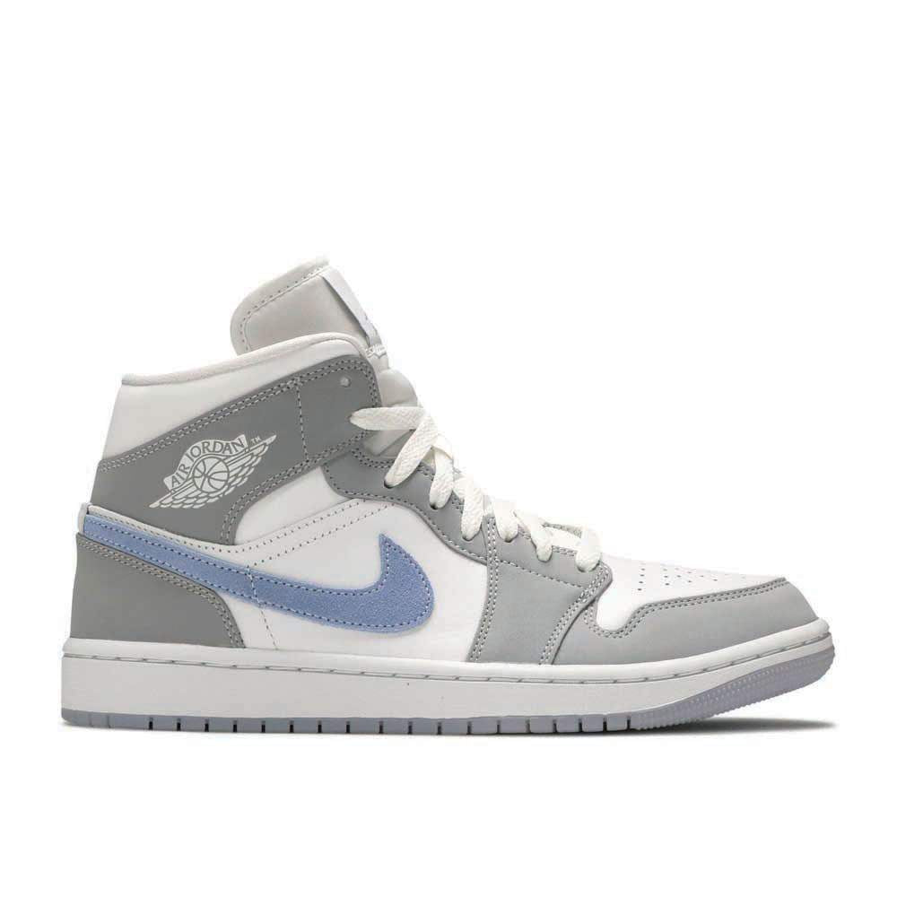 Air Jordan 1 Mid 'Wolf Grey Aluminum' Sneakers