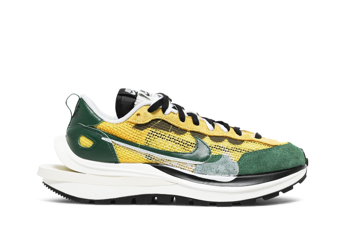 Sacai x Nike VaporWaffle Tour Yellow Stadium Green Sneakers