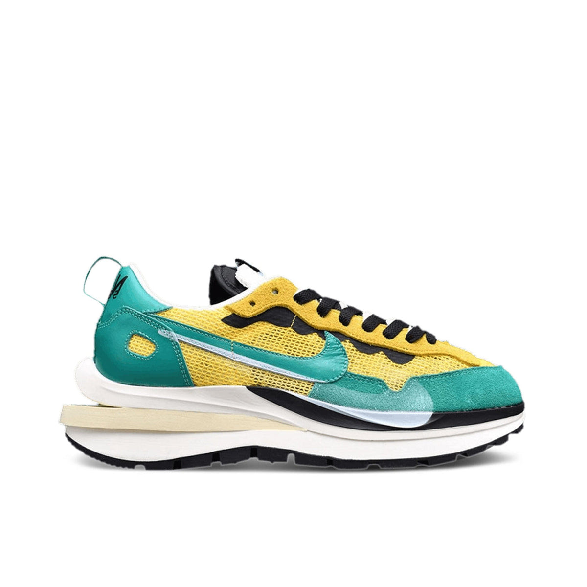 Sacai x Nike VaporWaffle Tour Yellow Stadium Green Sneakers