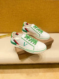 White Green Red Low-Top Sneakers — hero