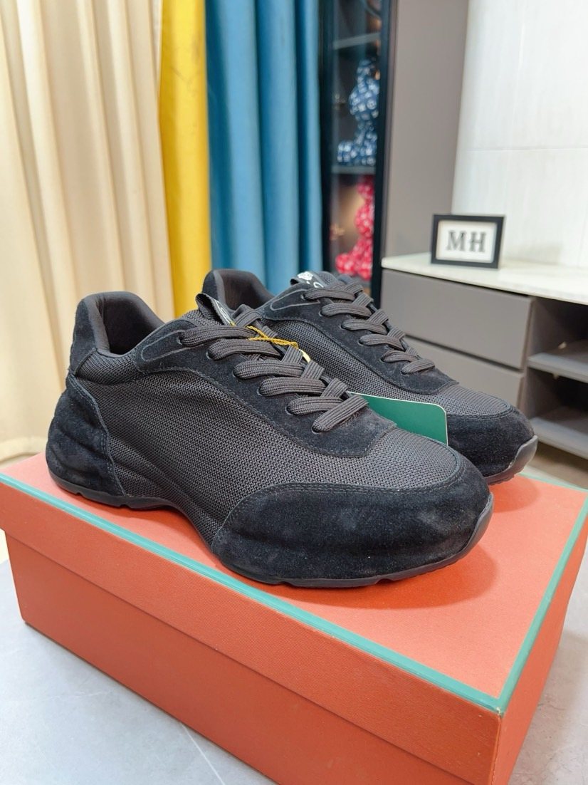 Loro Piana Mesh Lace-Up Sneakers — hero