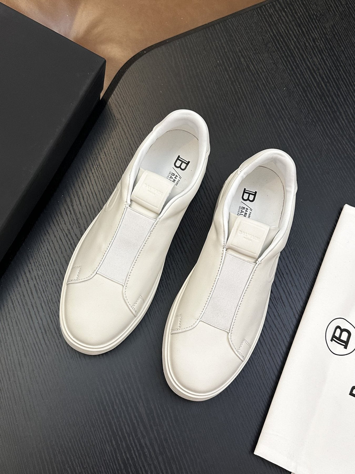 Balmain B-Skate Slip-On Sneakers — side