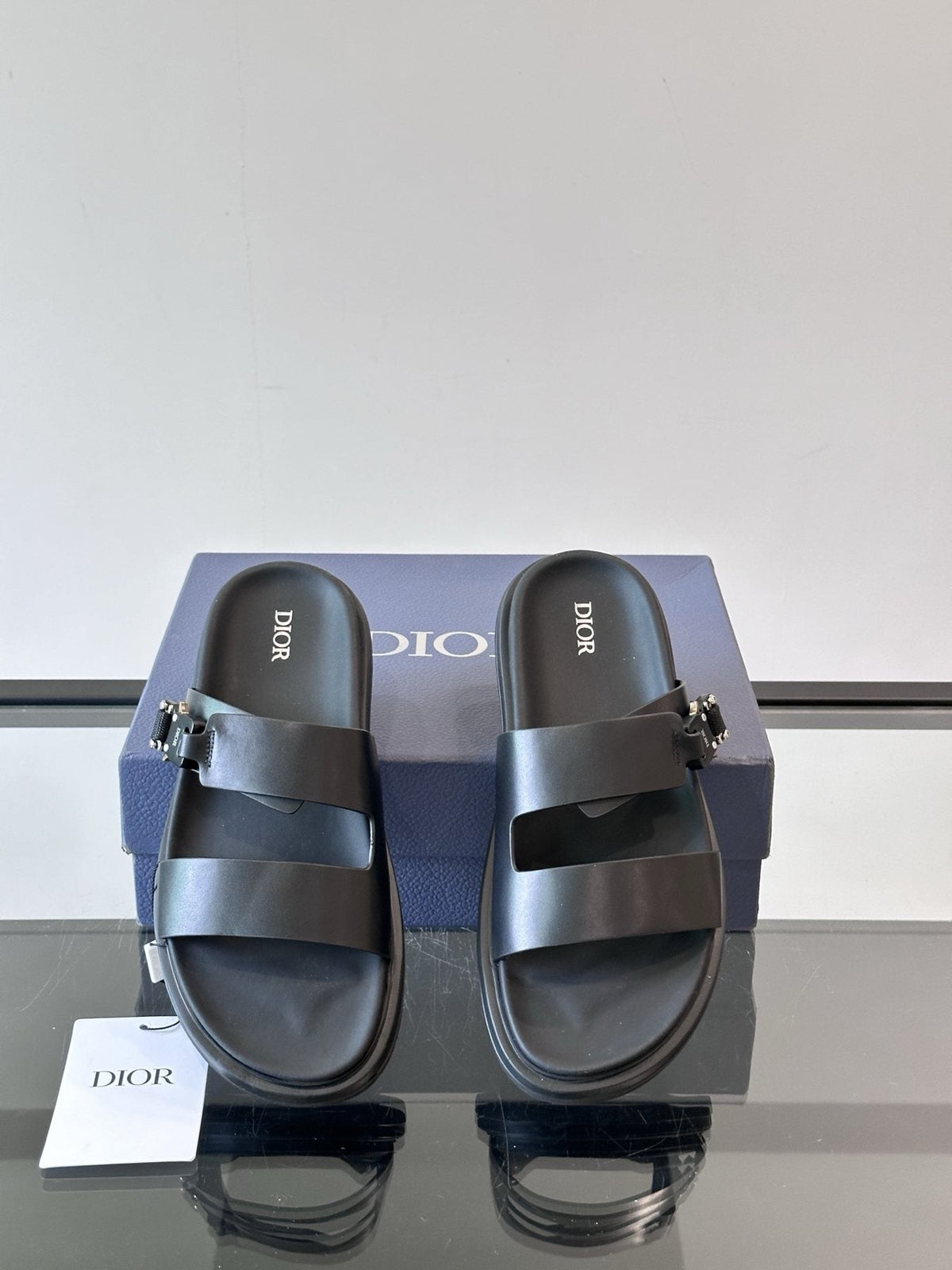 Dior Aqua Men's Slide Sandals — side