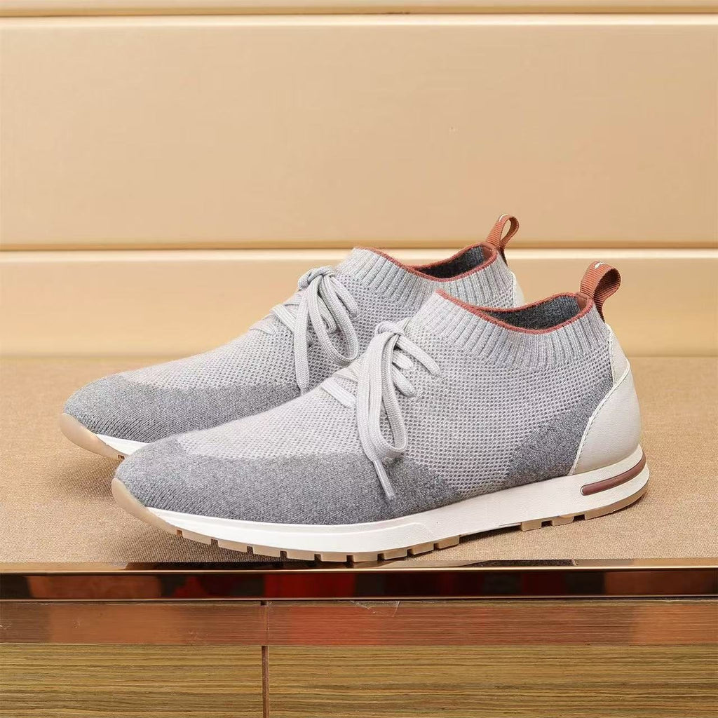 Loro Piana Flexy Walk Knit Sneakers — front