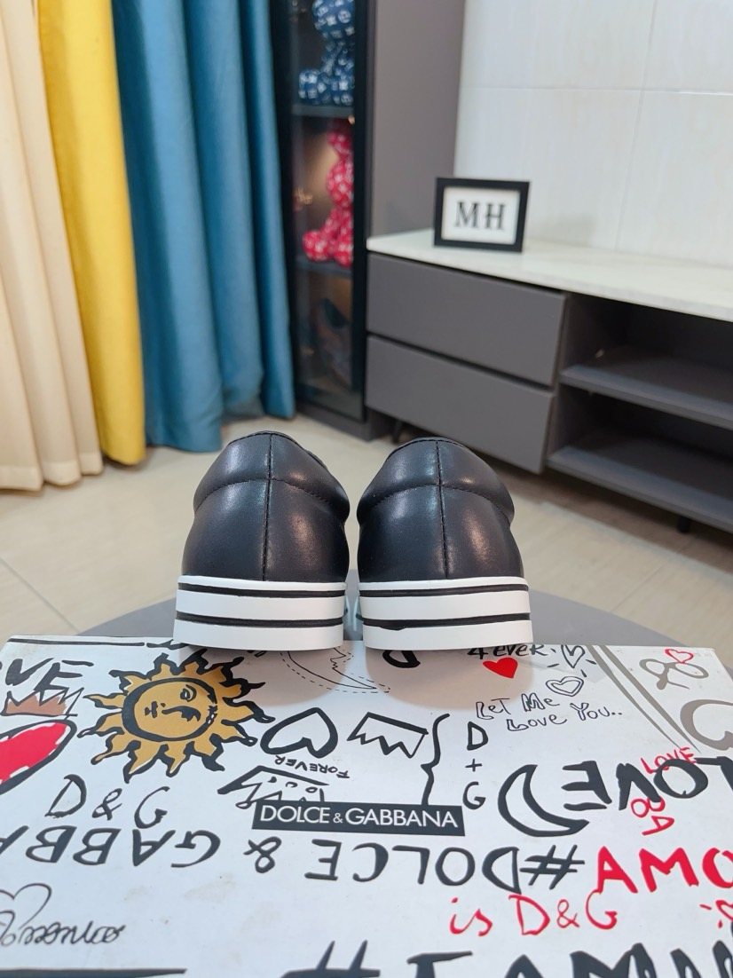 Dolce & Gabbana Striped Sole Slip-On Shoes — back