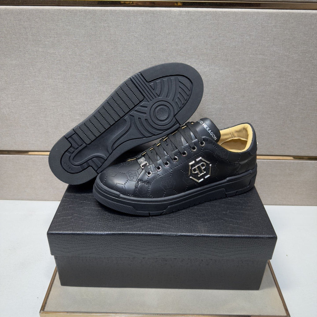 Philipp Plein Textured Low-Top Sneakers — back