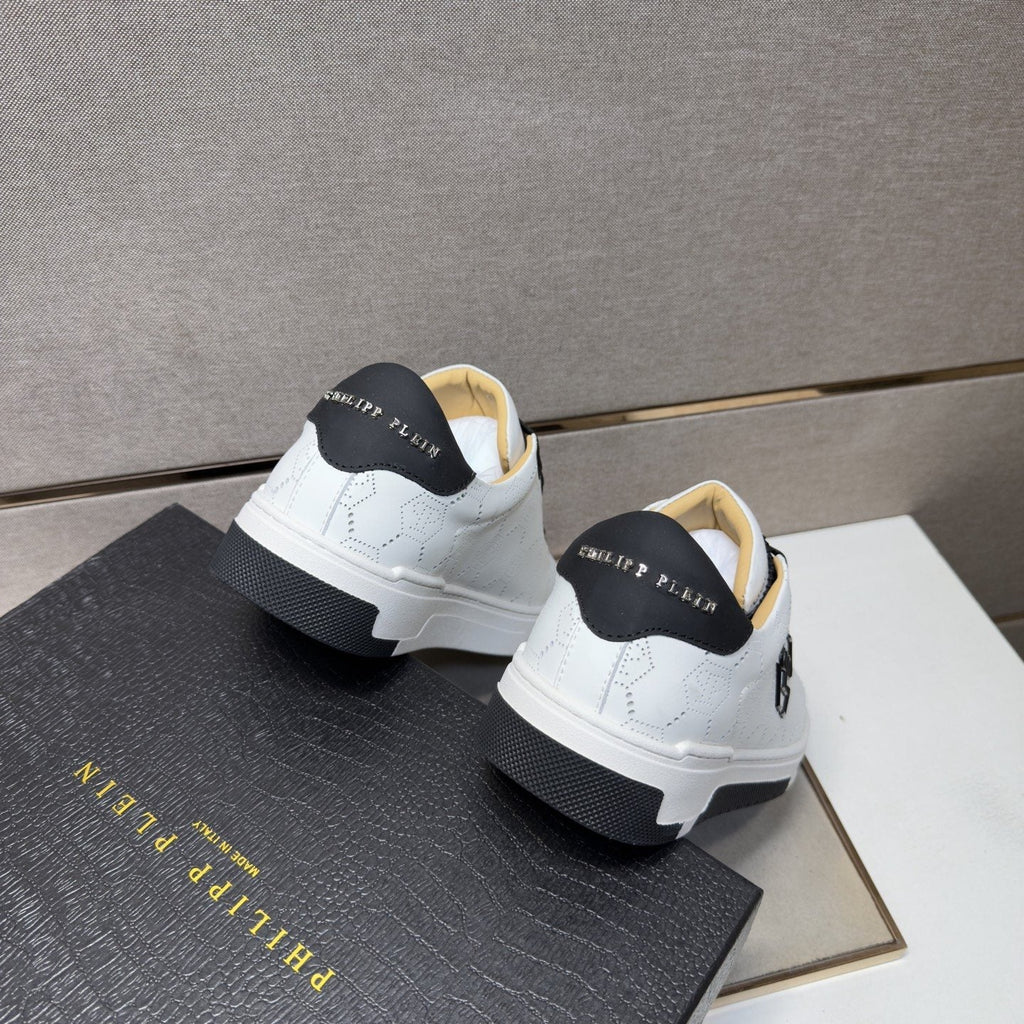 Philipp Plein Textured Low-Top Sneakers — back