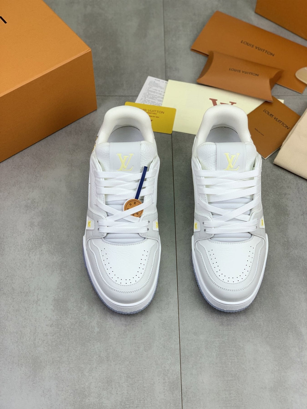 Louis Vuitton Floral Low-Top Sneakers — front
