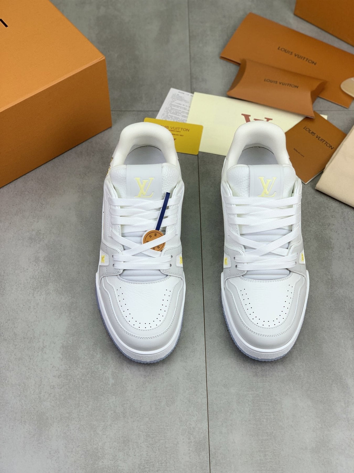 Louis Vuitton Floral Low-Top Sneakers — front