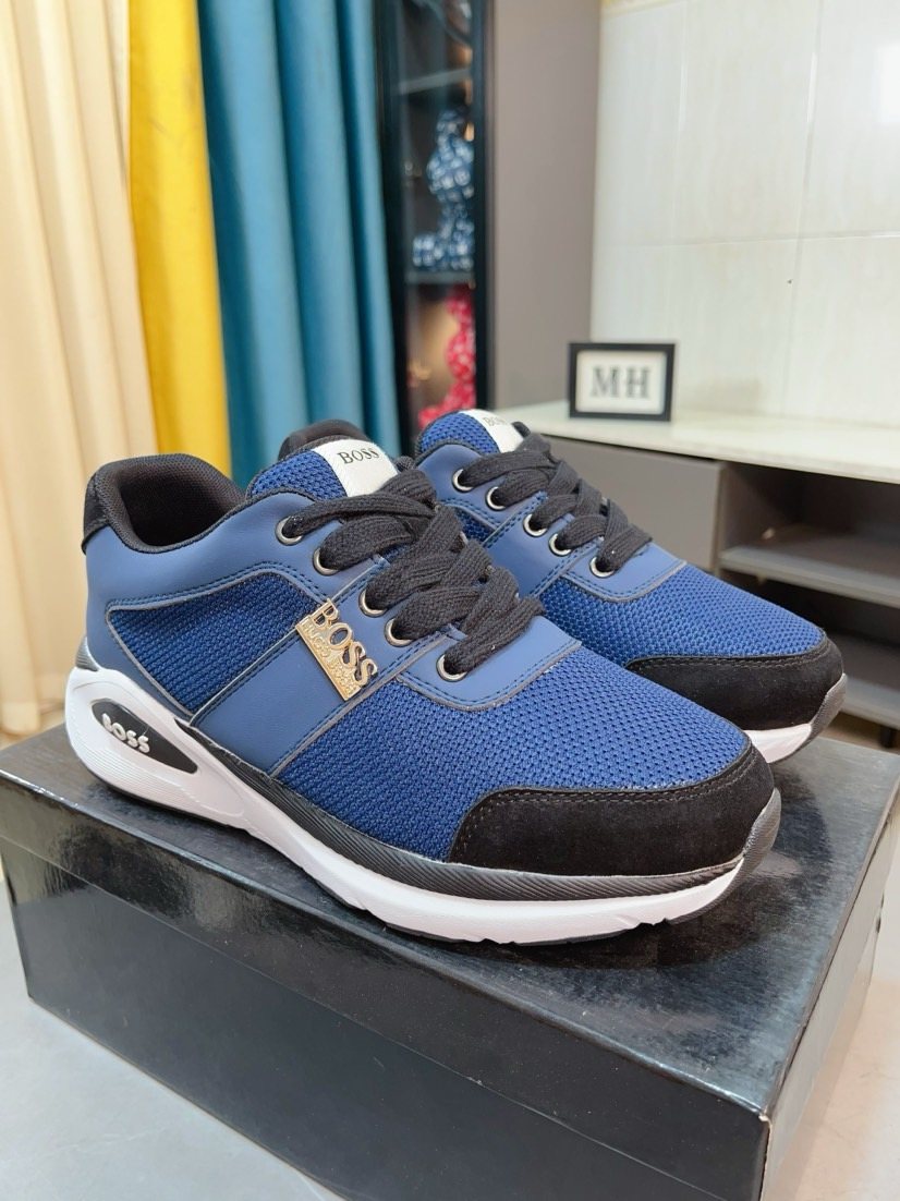 Hugo Boss Color-Block Low-Top Sneakers — front