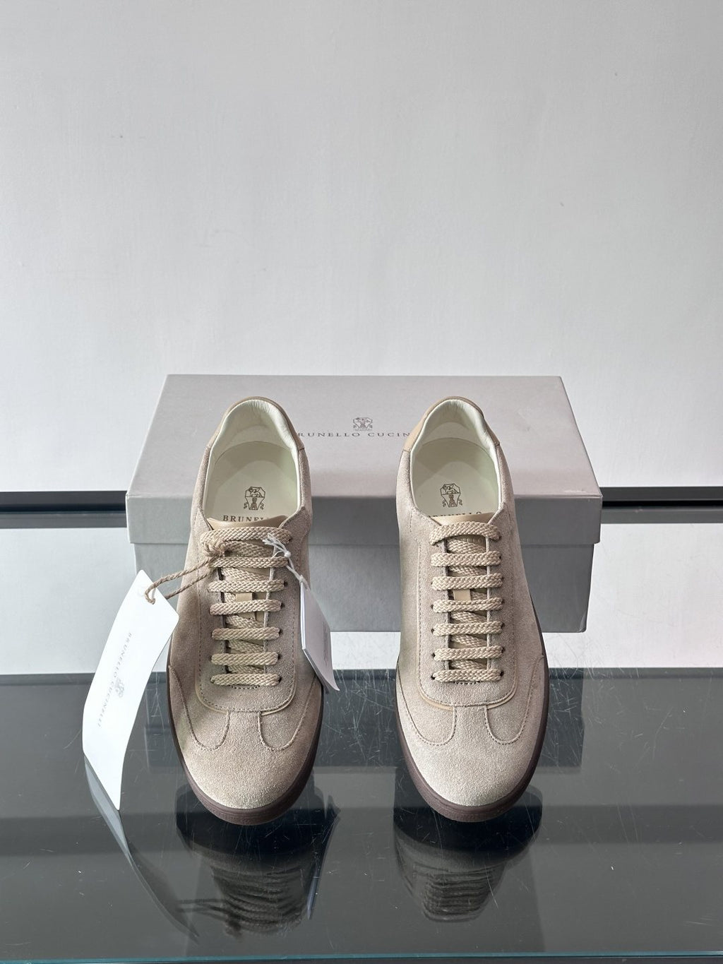 Brunello Cucinelli Lace-Up Low-Top Sneakers — side