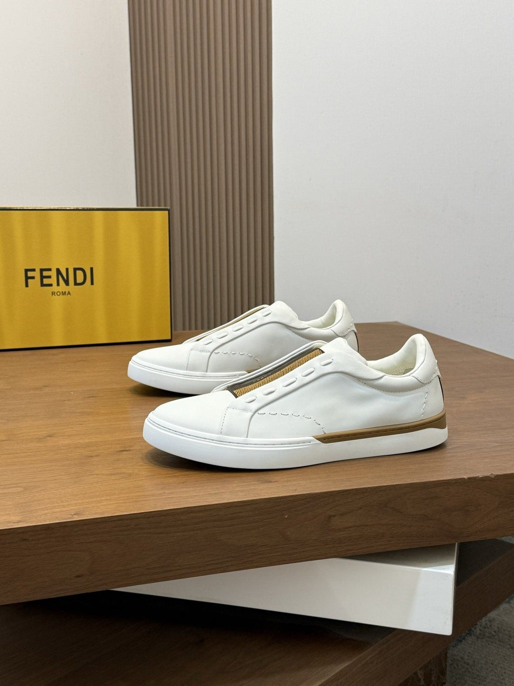 Fendi City Slip-On Sneakers — front