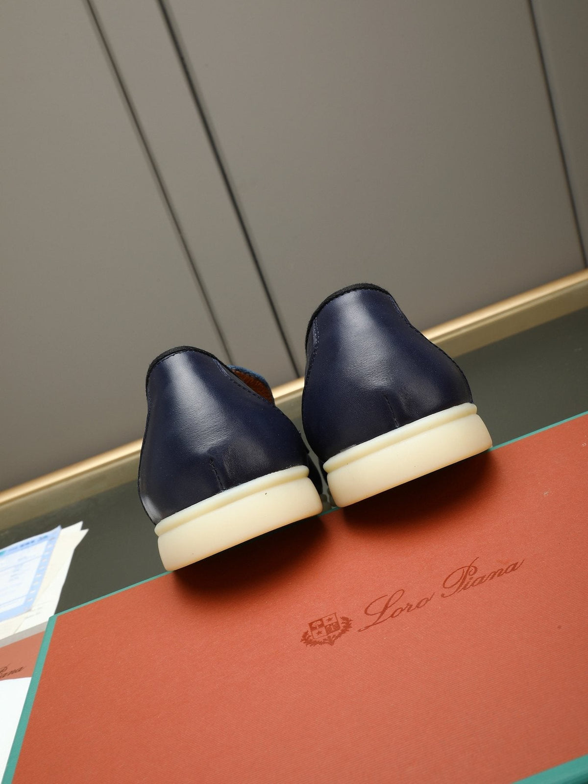 Loro Piana Crocodile-Embossed Loafers — side